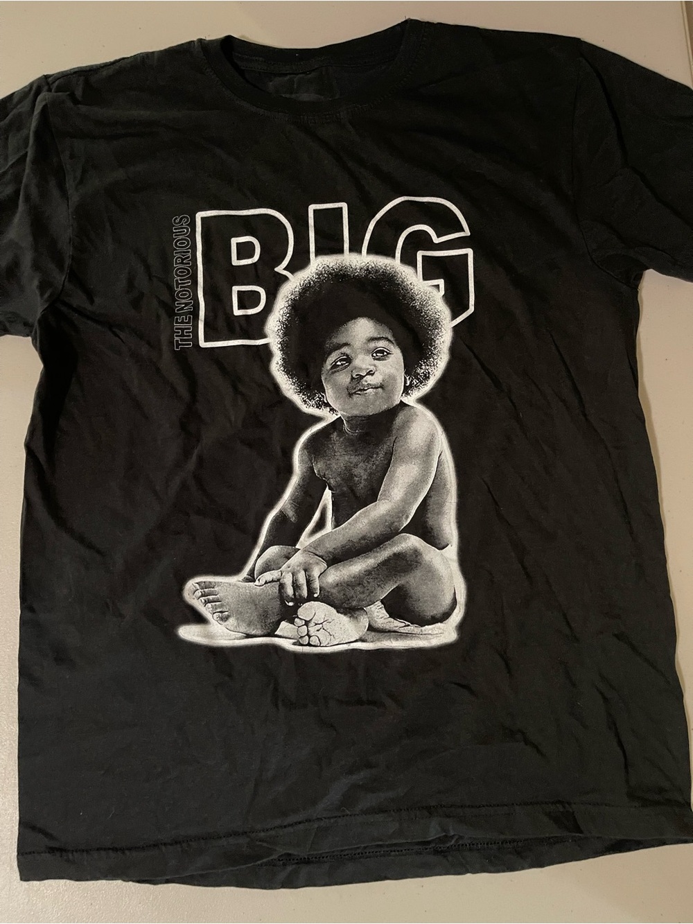 Biggie Smalls BIG tee Ready To Die album cover Baby Biggie